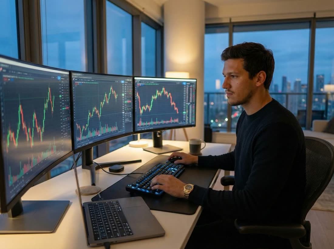 Alex Zimmermann bei der Markt-Analyse